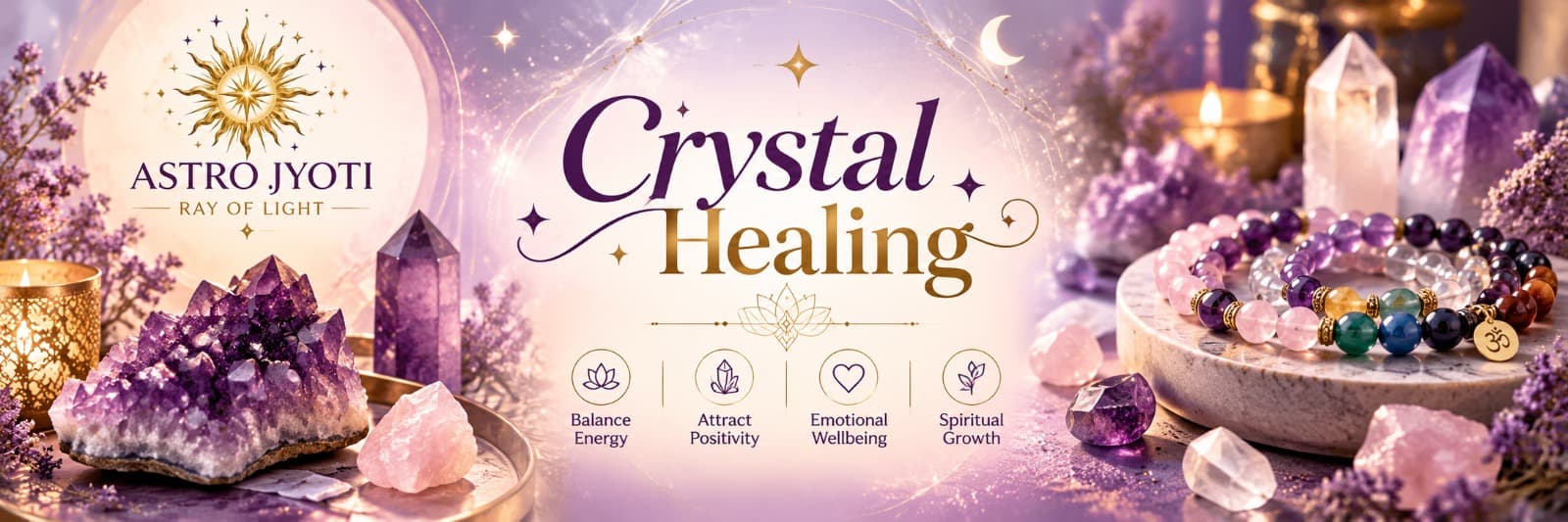 Amethyst crystal cluster