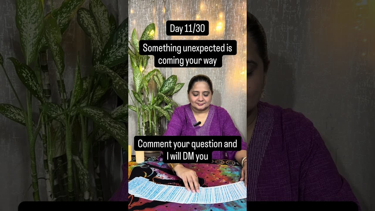 Day 11/30. Something unexpected is coming your way. Comment your question. Tarot Reading #life