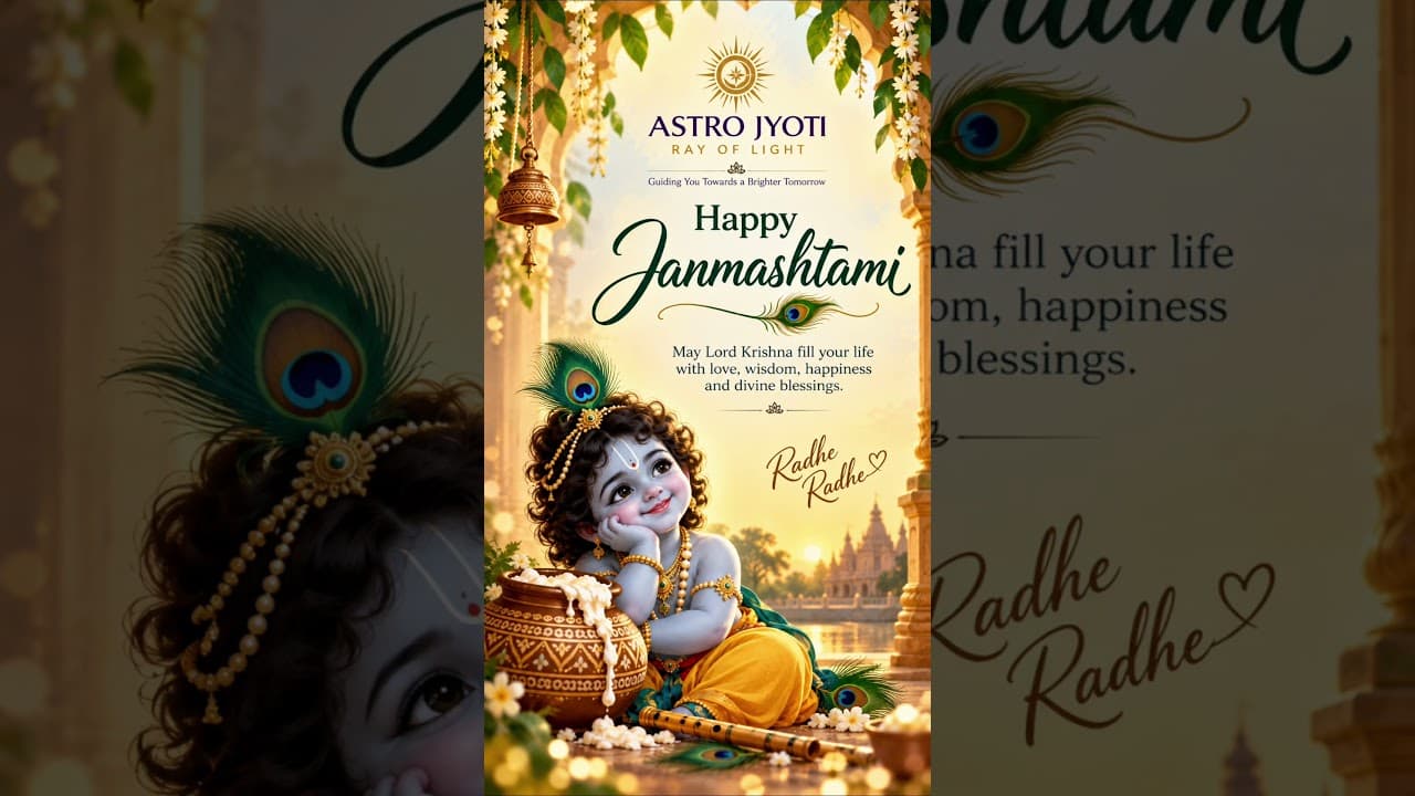 🪷✨ Happy Janmashtami ✨🪷On this sacred day, we celebrate the birth of Lord Krishna