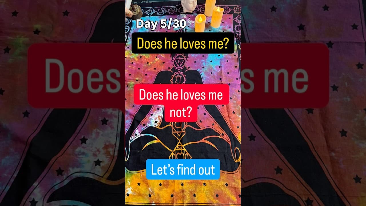 Day 5/30. Need a loyalty check. Does he love you? #tarot #tarotreading #love