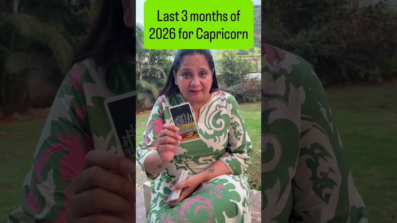 Capricorn prediction for 2026 last 3 months #tarot #whatscomingupinlife