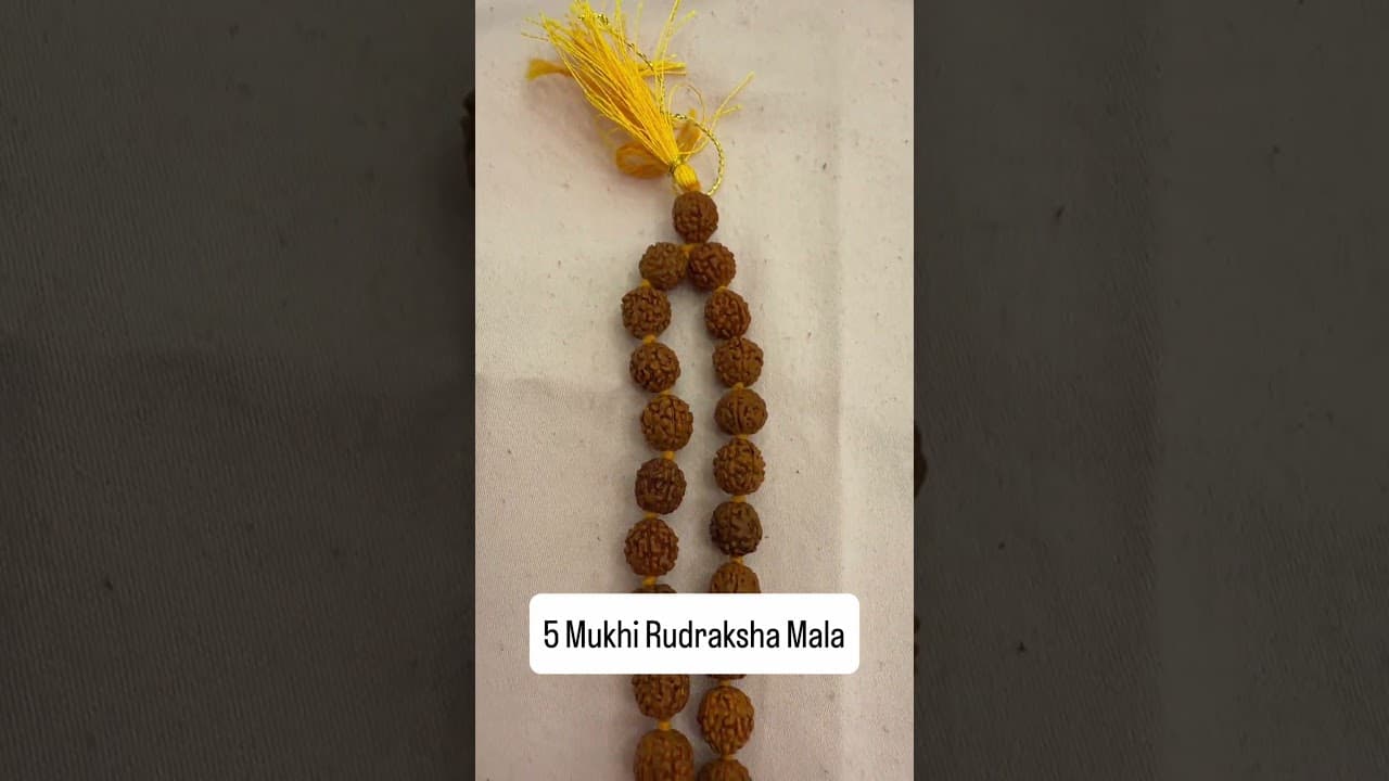 5 Mukhi Rudraksha Mala - Peace, meditation, general spiritual practice #rudraksha Comment to order.