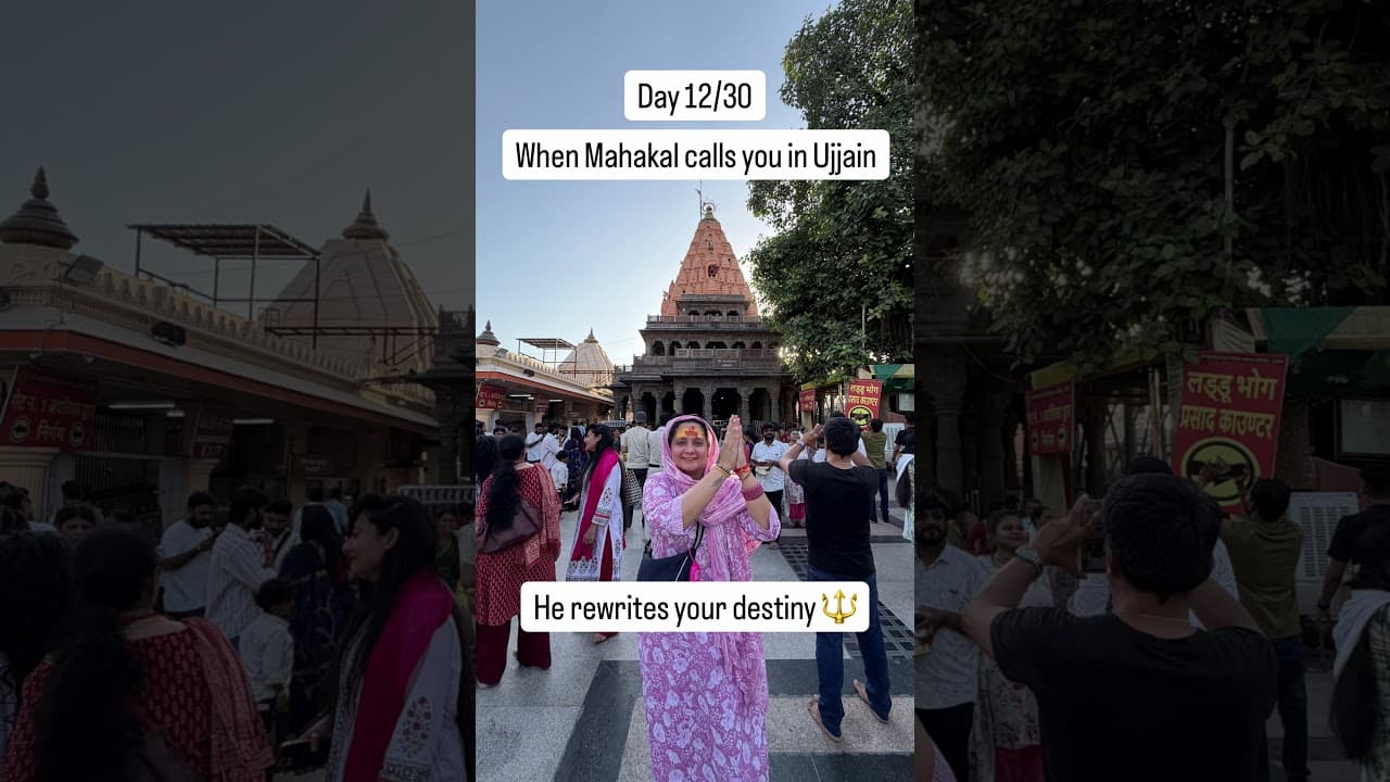 Day 12/30 When Mahakal calls you to Ujjain - he changes your destiny 🔱 #shivji #nandi #mahakal
